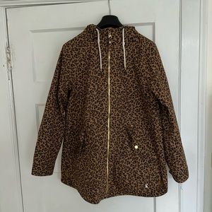 Joules Leopard raincoat - EUC - size US 8